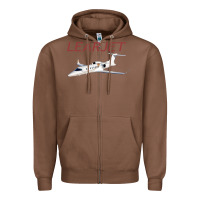 Chestnut learjet airplane flying pilot long sleeve t shirt Zipper Hoodie - ArtChic