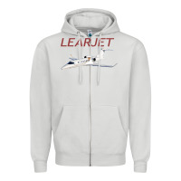 Dove Grey learjet airplane flying pilot long sleeve t shirt Zipper Hoodie - ArtChic