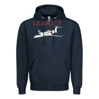Navy learjet airplane flying pilot long sleeve t shirt Zipper Hoodie - ArtChic