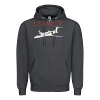 Smoke learjet airplane flying pilot long sleeve t shirt Zipper Hoodie - ArtChic