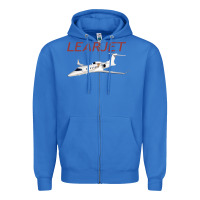 True Royal learjet airplane flying pilot long sleeve t shirt Zipper Hoodie - ArtChic