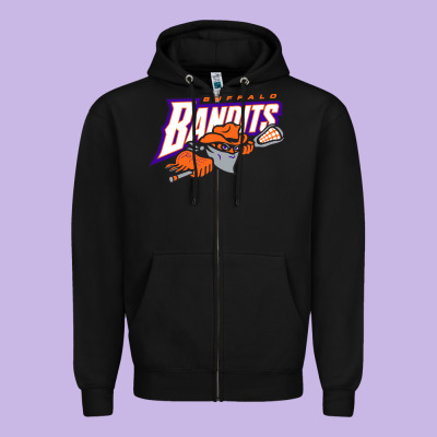 The Lacrosse Buffalo Bandits Zipper Hoodie Designed By Artchic