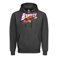 Charcoal Heather the lacrosse buffalo bandits Zipper Hoodie - ArtChic