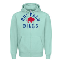 Seafoam vintage distressed bill Zipper Hoodie - ArtChic