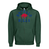 Sports Green vintage distressed bill Zipper Hoodie - ArtChic