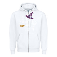 White if the broom fit fly it Zipper Hoodie - ArtChic