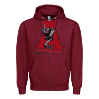 Burgundy alabama roll tide Zipper Hoodie - ArtChic