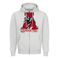Dove Grey alabama roll tide Zipper Hoodie - ArtChic