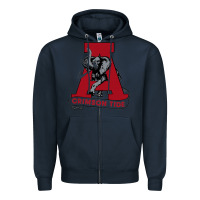 Navy alabama roll tide Zipper Hoodie - ArtChic
