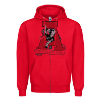 Red alabama roll tide Zipper Hoodie - ArtChic
