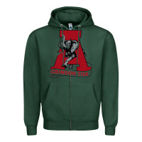 Sports Green alabama roll tide Zipper Hoodie - ArtChic