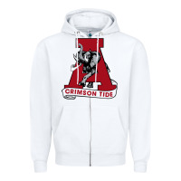 White alabama roll tide Zipper Hoodie - ArtChic