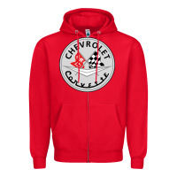 Red #corvette Zipper Hoodie - ArtChic