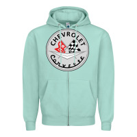 Seafoam #corvette Zipper Hoodie - ArtChic