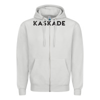 Dove Grey kaskade Zipper Hoodie - ArtChic