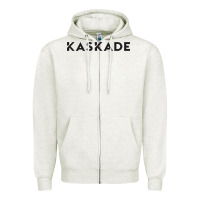 Oatmeal Heather kaskade Zipper Hoodie - ArtChic