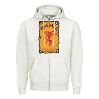 Oatmeal Heather fireball cinnamon whisky Zipper Hoodie - ArtChic