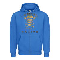 True Royal Shoes nation no shoes nation no shoes nation no shoes nation Zipper Hoodie - ArtChic