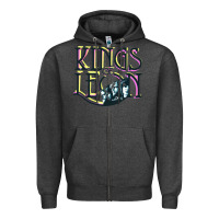 Charcoal Heather kings of leons Zipper Hoodie - ArtChic