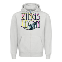 Dove Grey kings of leons Zipper Hoodie - ArtChic