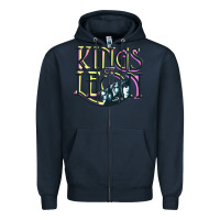 Navy kings of leons Zipper Hoodie - ArtChic