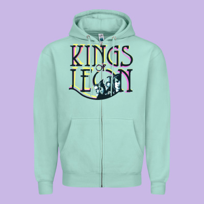 Kings Of Leons Zipper Hoodie Designed By Artchic
