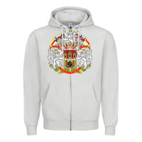 Dove Grey praha prague czech republic coat of arms ex czechoslovakia t shirt Zipper Hoodie - ArtChic