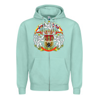 Seafoam praha prague czech republic coat of arms ex czechoslovakia t shirt Zipper Hoodie - ArtChic