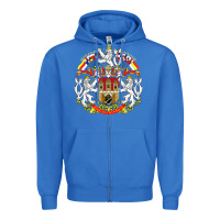 True Royal praha prague czech republic coat of arms ex czechoslovakia t shirt Zipper Hoodie - ArtChic
