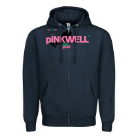 Navy pINKWELL TM for Sorors Boston AKAs Beach Party Martha's Vineyard Zipper Hoodie - ArtChic