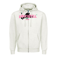 Oatmeal Heather pINKWELL TM for Sorors Boston AKAs Beach Party Martha's Vineyard Zipper Hoodie - ArtChic