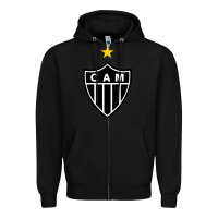 Black the-atlético-mineiro-merch Zipper Hoodie - ArtChic