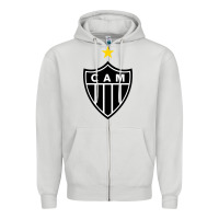 Dove Grey the-atlético-mineiro-merch Zipper Hoodie - ArtChic