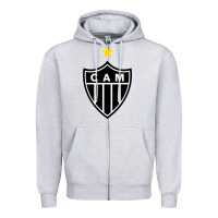 Heather Grey the-atlético-mineiro-merch Zipper Hoodie - ArtChic