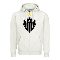 Oatmeal Heather the-atlético-mineiro-merch Zipper Hoodie - ArtChic