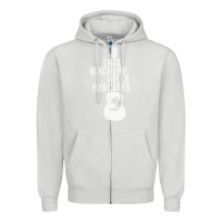 Dove Grey This Machine Kills Fascists Zipper Hoodie - ArtChic