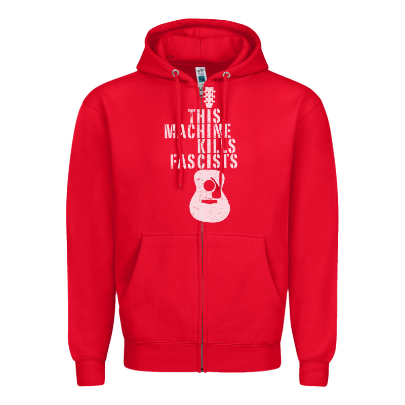 This Machine Kills Fascists Zipper Hoodie by ArtChic | Teevron