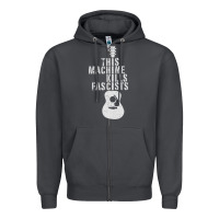 Smoke This Machine Kills Fascists Zipper Hoodie - ArtChic