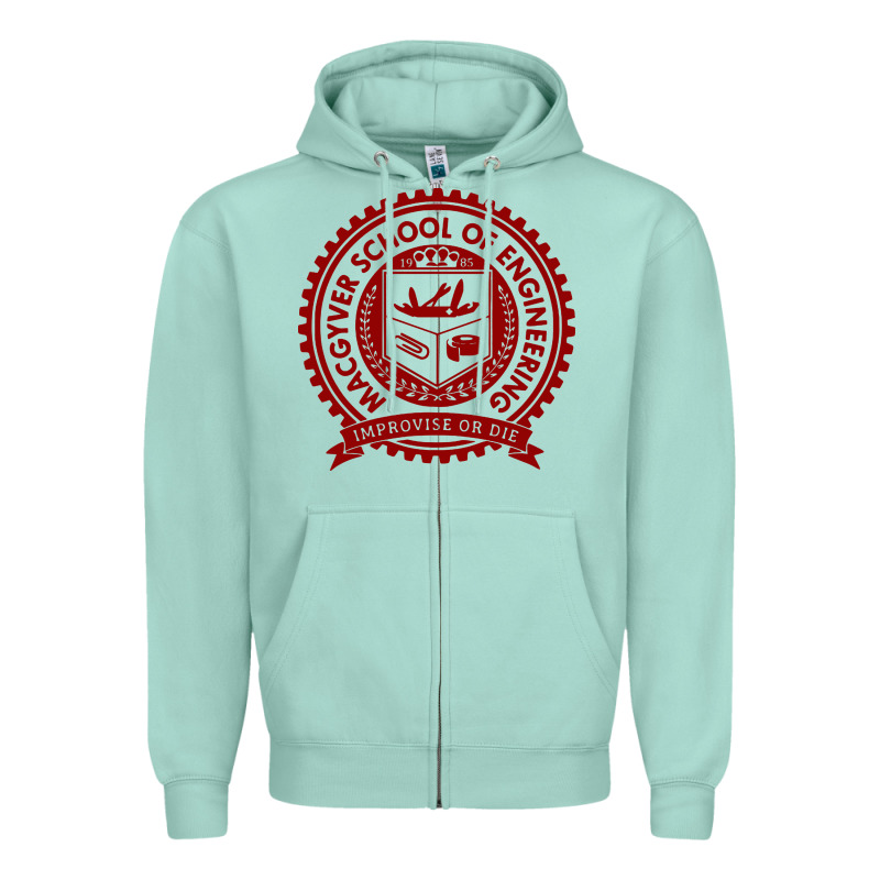 Macgyver School Of Engineering Zipper Hoodie by ArtChic | Teevron
