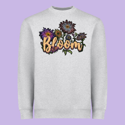 Bloom Heavyweight Sweatshirt Designed By Jahusdesignshop