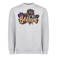 Heather Grey bloom Heavyweight Sweatshirt - JahusDesignShop