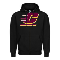 Black The central michigan of chippewas Zipper Hoodie - ArtChic