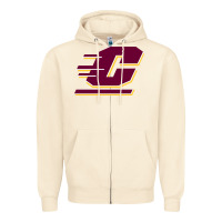 Sandshell The central michigan of chippewas Zipper Hoodie - ArtChic