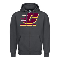 Smoke The central michigan of chippewas Zipper Hoodie - ArtChic