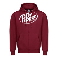 Burgundy dr est 1885 Zipper Hoodie - ArtChic