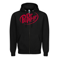 Black Dr.pepper 1885 Zipper Hoodie - ArtChic