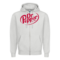 Dove Grey Dr.pepper 1885 Zipper Hoodie - ArtChic