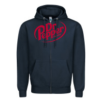 Navy Dr.pepper 1885 Zipper Hoodie - ArtChic