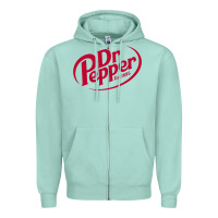 Seafoam Dr.pepper 1885 Zipper Hoodie - ArtChic