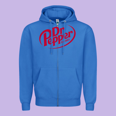 Dr.pepper 1885 Zipper Hoodie Designed By Artchic